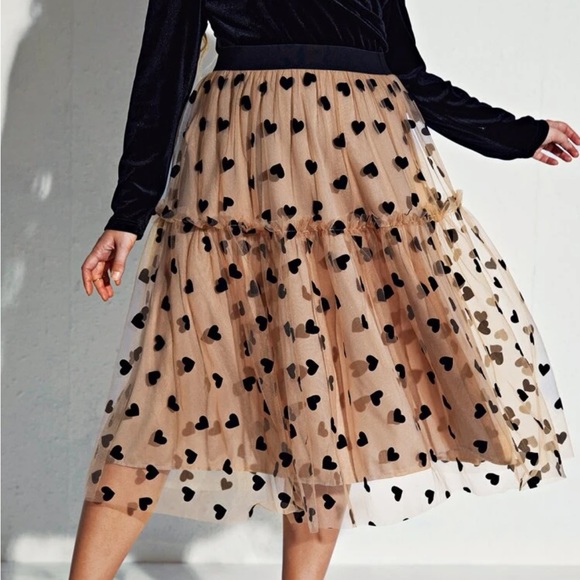 Shein Curve mesh overlay skirt - Picture 6 of 12